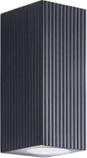 My Home Außen-Wandleuchte JELANI Up- & Down Light GU10 IP44 Aluminium/Glas Outdoor schwarz Bild 2