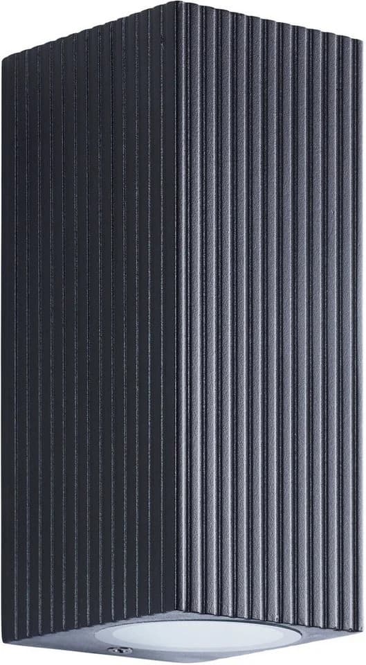 My Home Außen-Wandleuchte JELANI Up- & Down Light GU10 IP44 Aluminium/Glas Outdoor schwarz - Bild 3