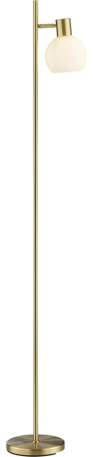 BRILLIANT Stehlampe Cony gold opal weiß schwenkbar