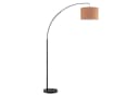 OTTO home Stehlampe Stellan Bogenlampe Textilschirm Stoff Ø 36cm E27 Fußschalter Bild 2