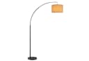 OTTO home Stehlampe Stellan Bogenlampe Textilschirm Stoff Ø 36cm E27 Fußschalter Bild 3