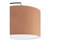 OTTO home Stehlampe Stellan Bogenlampe Textilschirm Stoff Ø 36cm E27 Fußschalter Bild 5