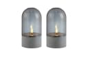 BRILLIANT LED Tischleuchte Illusion Grau Rauchglas 2er Set Bild 1
