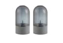 BRILLIANT LED Tischleuchte Illusion Grau Rauchglas 2er Set Bild 5