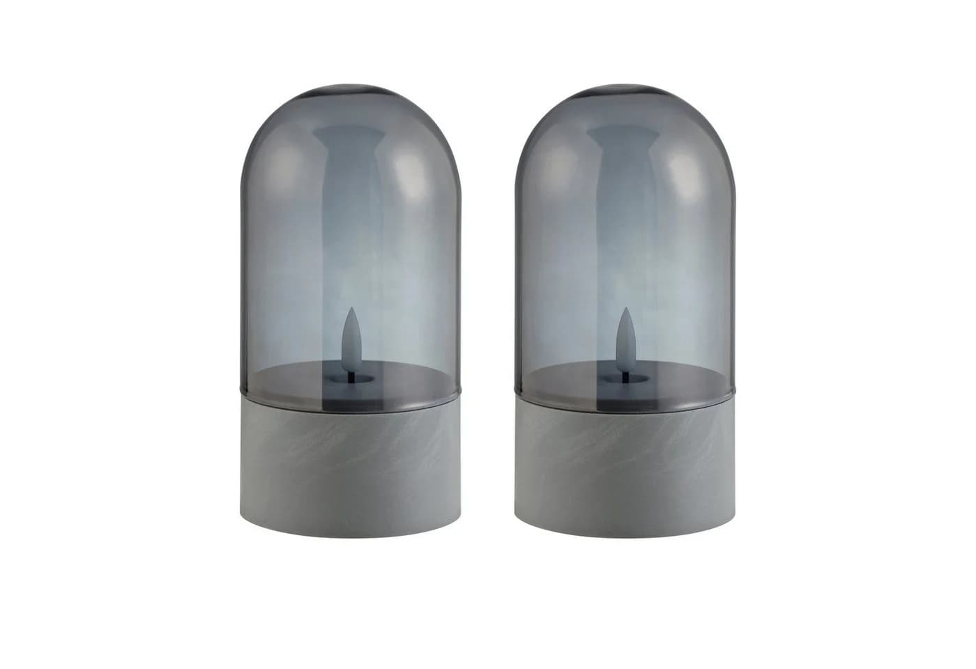 BRILLIANT LED Tischleuchte Illusion Grau Rauchglas 2er Set - Bild 5