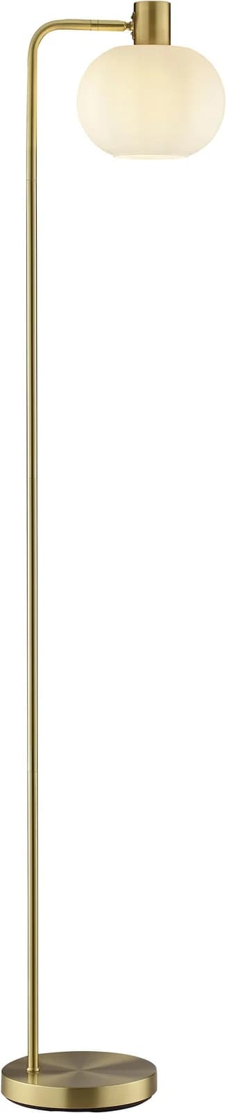 BRILLIANT Stehlampe Fanny Gold Messingoptik Glas