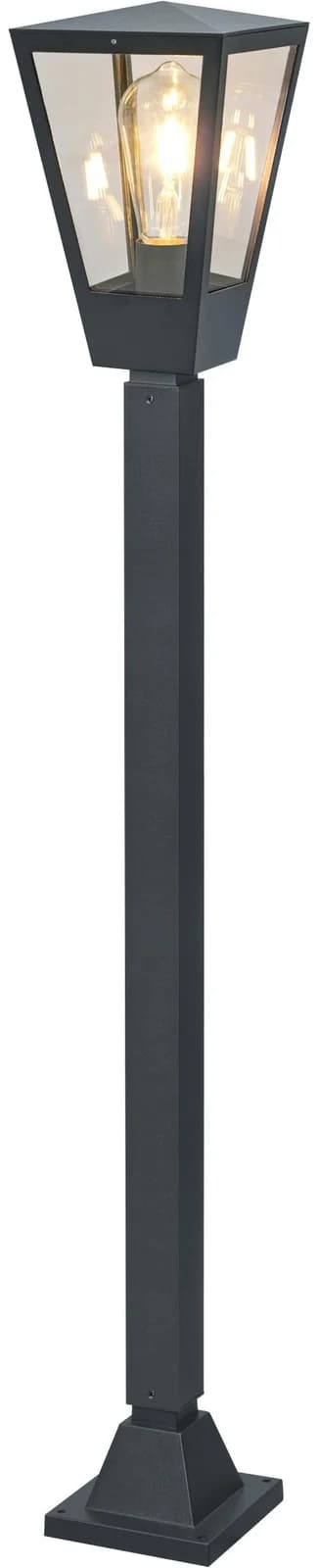 Brilliant Pollerleuchte Westcliff Anthrazit Glas E27