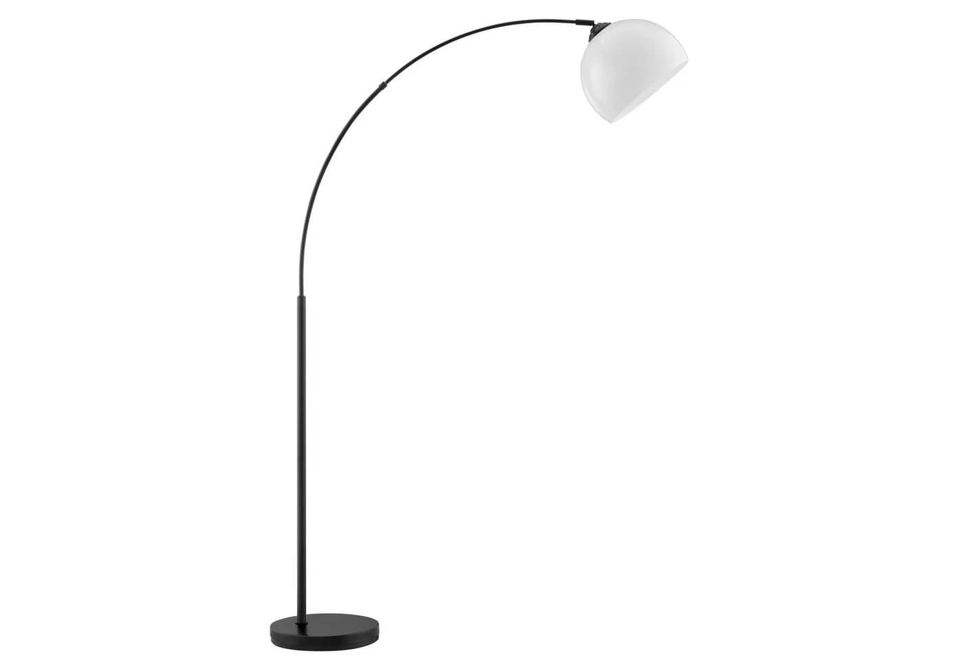 BRILLIANT Bogenlampe Vessa Stehlampe Schwarz Weiß E27 - Bild 2