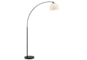BRILLIANT Bogenlampe Vessa Stehlampe Schwarz Weiß E27 Bild 3