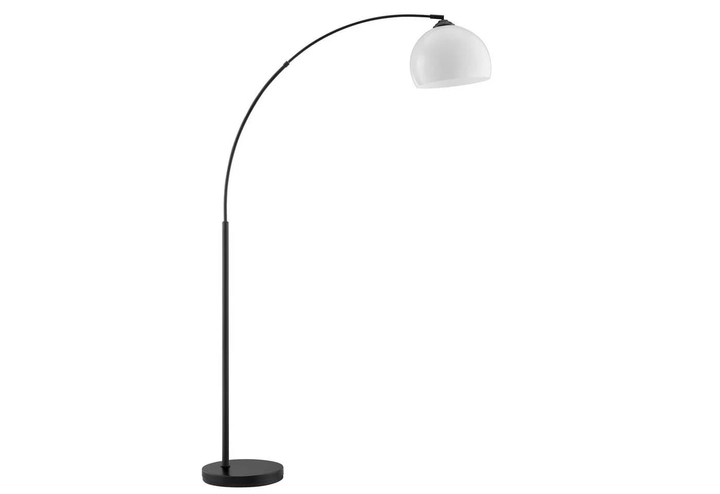 BRILLIANT Bogenlampe Vessa Stehlampe Schwarz Weiß E27 - Bild 4