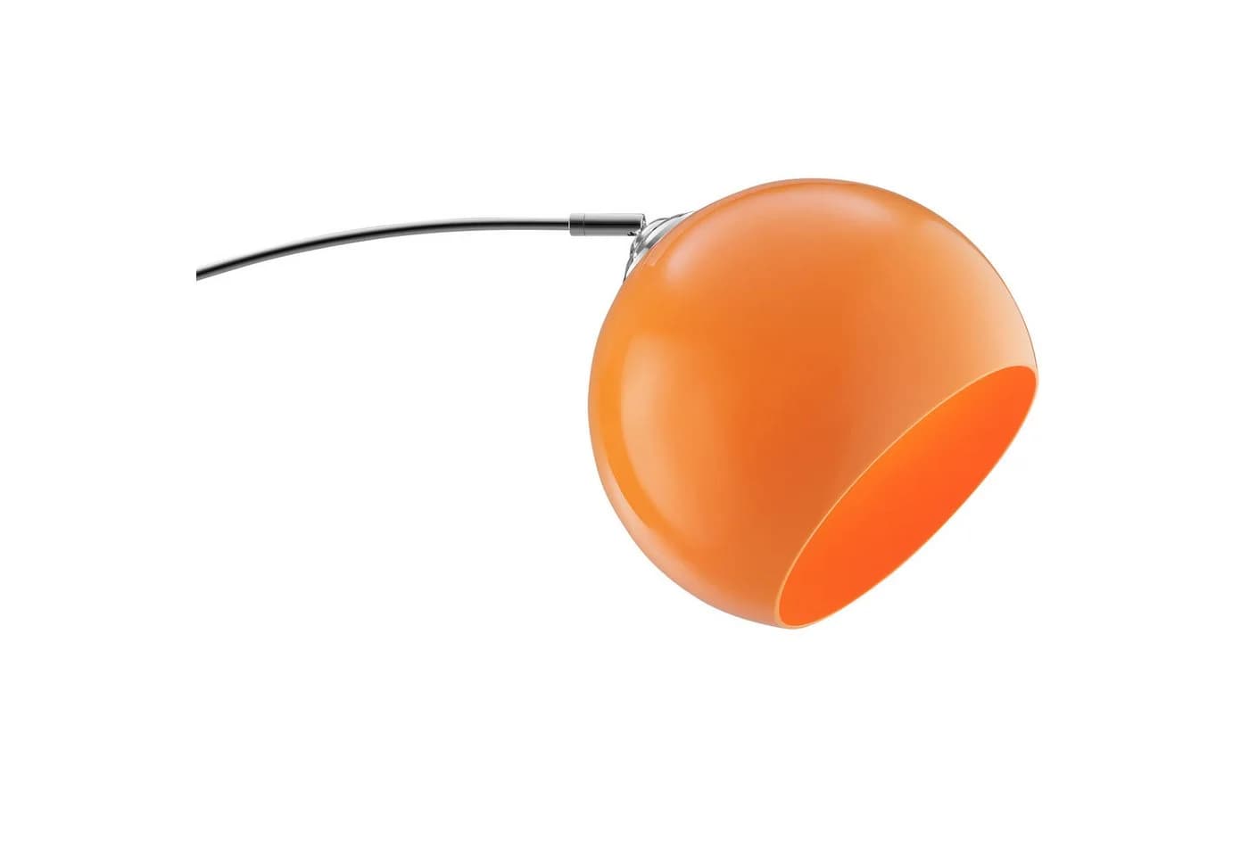 Brilliant Bogenlampe Vessa - Chromfarben/Orange Stehlampe - Bild 4
