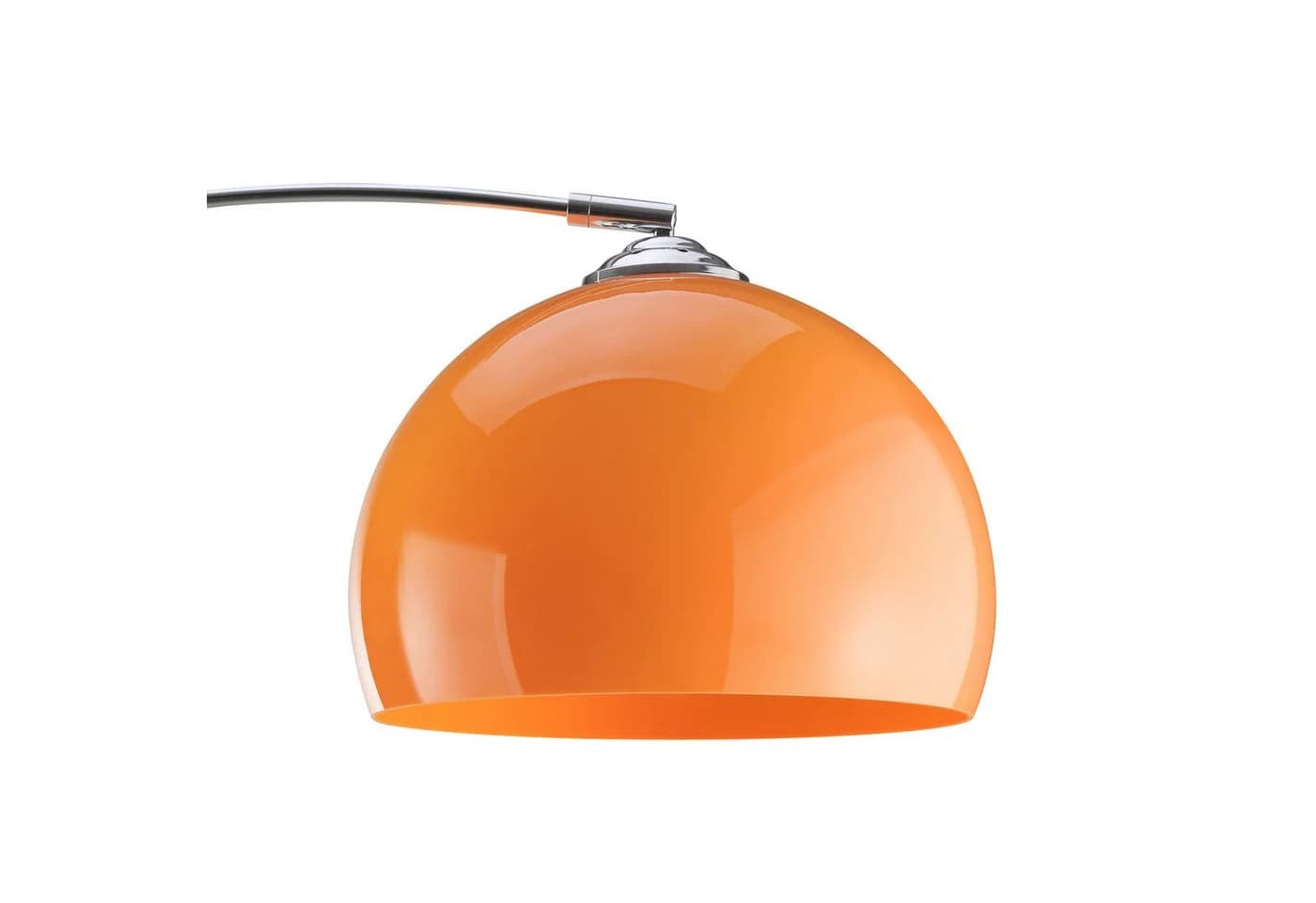 Brilliant Bogenlampe Vessa - Chromfarben/Orange Stehlampe - Bild 5