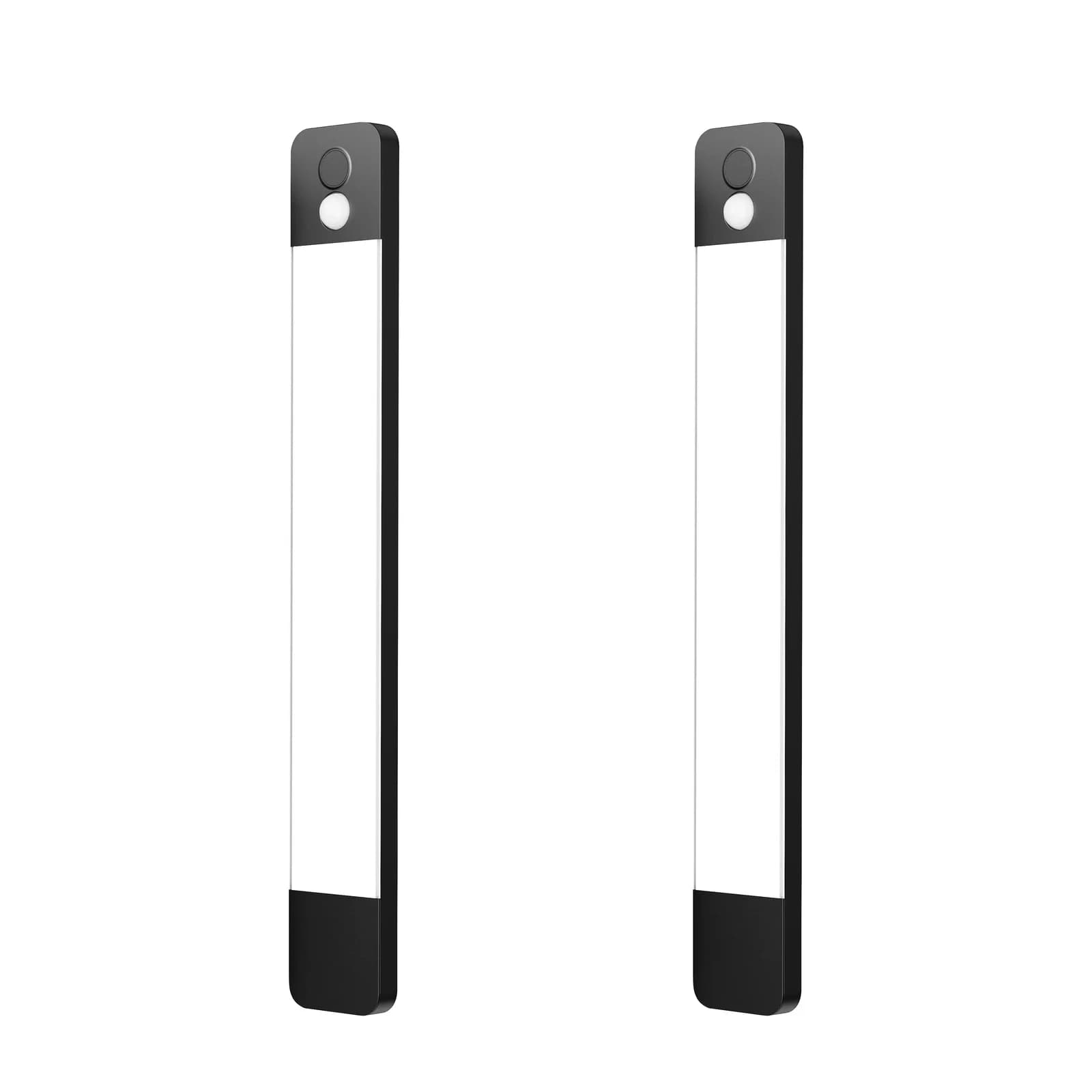 HANSEATIC LED Unterbauleuchte Schwarz 60cm 2er-Set mit Bewegungsmelder