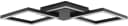 Brilliant LED Deckenleuchte Tavora Schwarz Metall Bild 3