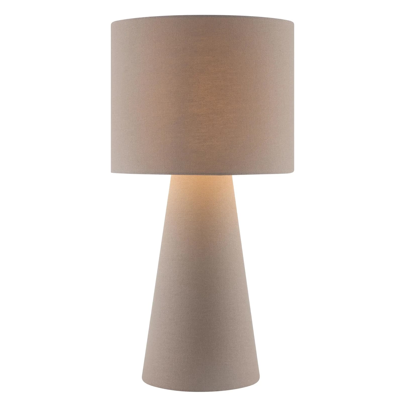 LEGER HOME Tischleuchte Lienne Beige Textilschirm E14