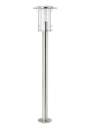 BRILLIANT Außen-Stehlampe YORK Silber Edelstahl 103cm Ø9cm LED Bild 3