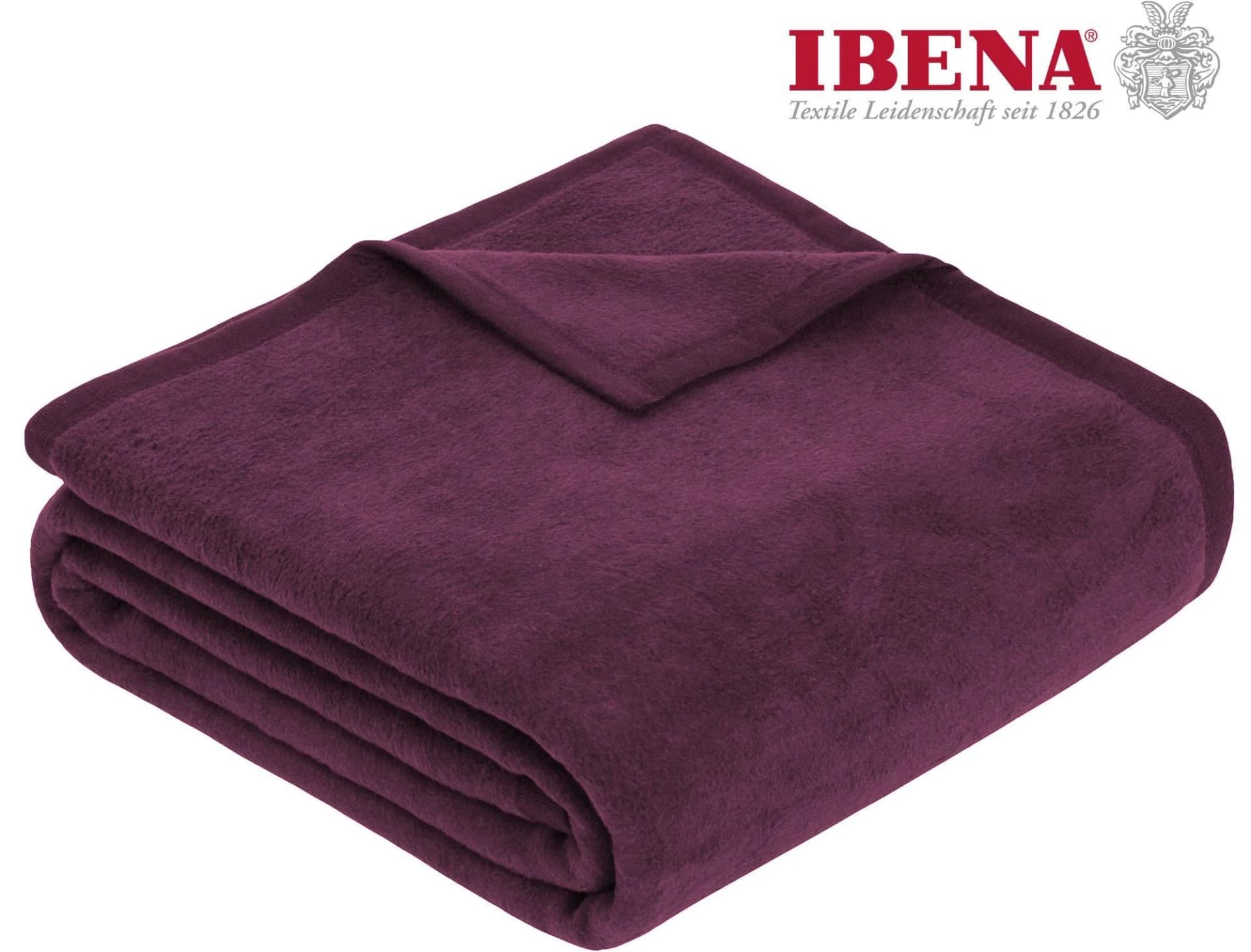 IBENA Wohndecke Luxus2 Lila 150x200cm Baumwolle Polyacryl - Bild 4