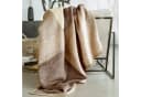 IBENA Wohndecke Sorrento Jacquard Beige Braun Jacquard Veloursband Bild 1