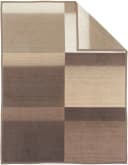 IBENA Wohndecke Sorrento Jacquard Beige Braun Jacquard Veloursband Bild 2