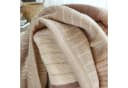 IBENA Wohndecke Sorrento Jacquard Beige Braun Jacquard Veloursband Bild 3