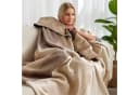 IBENA Wohndecke Sorrento Jacquard Beige Braun Jacquard Veloursband Bild 4