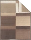IBENA Wohndecke Sorrento Jacquard Beige Braun Jacquard Veloursband Bild 5