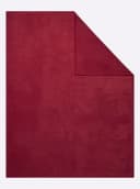 IBENA Wohndecke Luxus Rot Uni Kuscheldecke Bild 5
