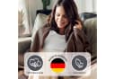 Ibena Wohndecke Cotton Pur Braun 100% Baumwolle Bild 3