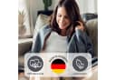 Ibena Wohndecke Cotton Pur Grau 100% Baumwolle Bild 3