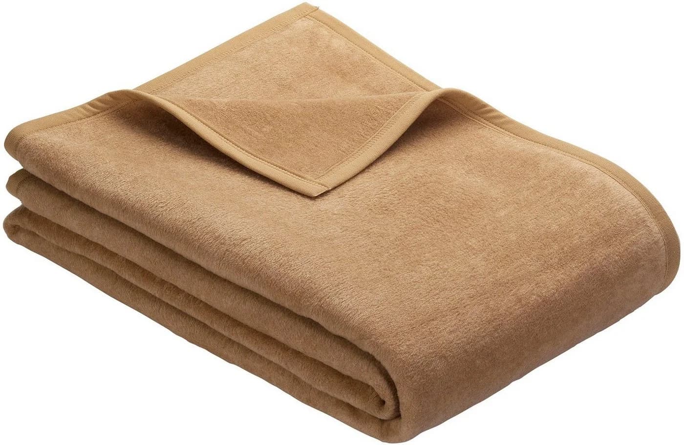 IBENA Wohndecke Luxus camel 100x150cm Baumwolle Polyacryl Polyester - Bild 2