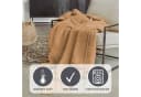 IBENA Wohndecke Luxus camel 100x150cm Baumwolle Polyacryl Polyester Bild 3