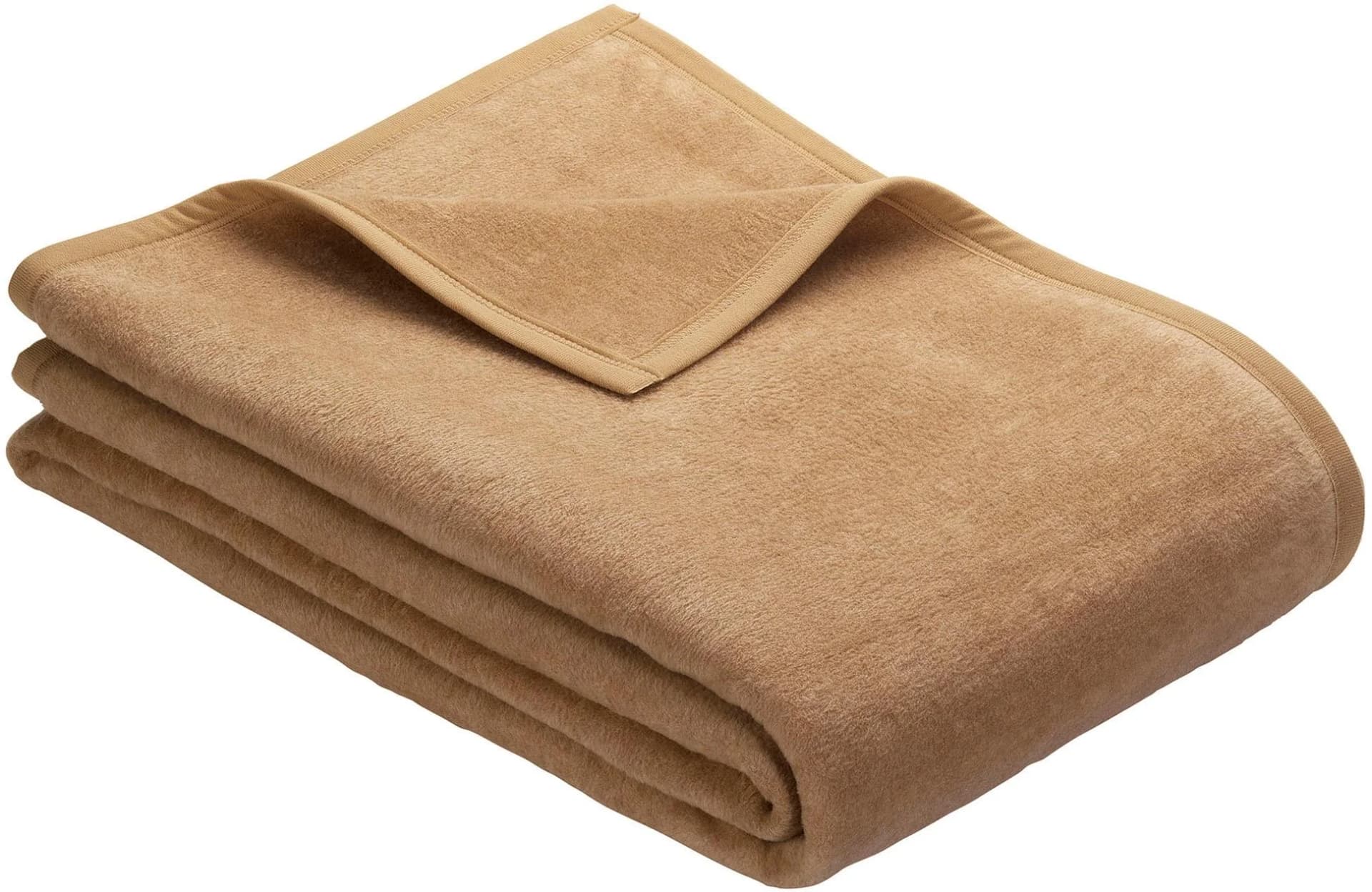 IBENA Wohndecke Luxus camel 100x150cm Baumwolle Polyacryl Polyester - Bild 5