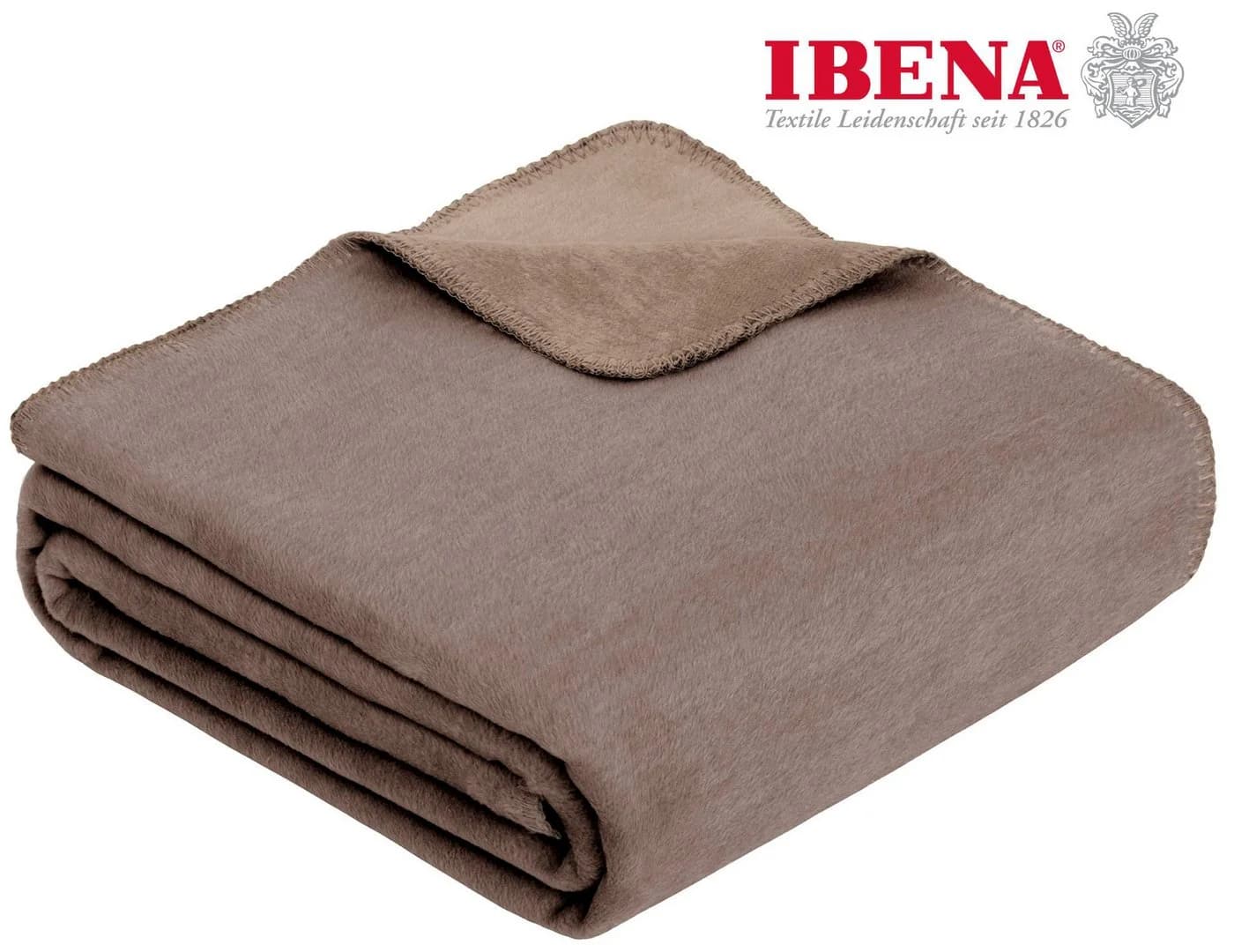IBENA Wohndecke Doubleface Dublin Braun Wendbar - Bild 2