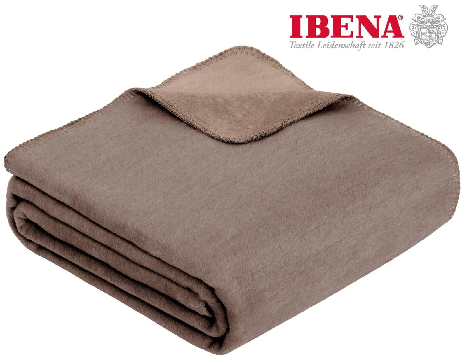IBENA Wohndecke Doubleface Dublin Braun Wendbar - Bild 4