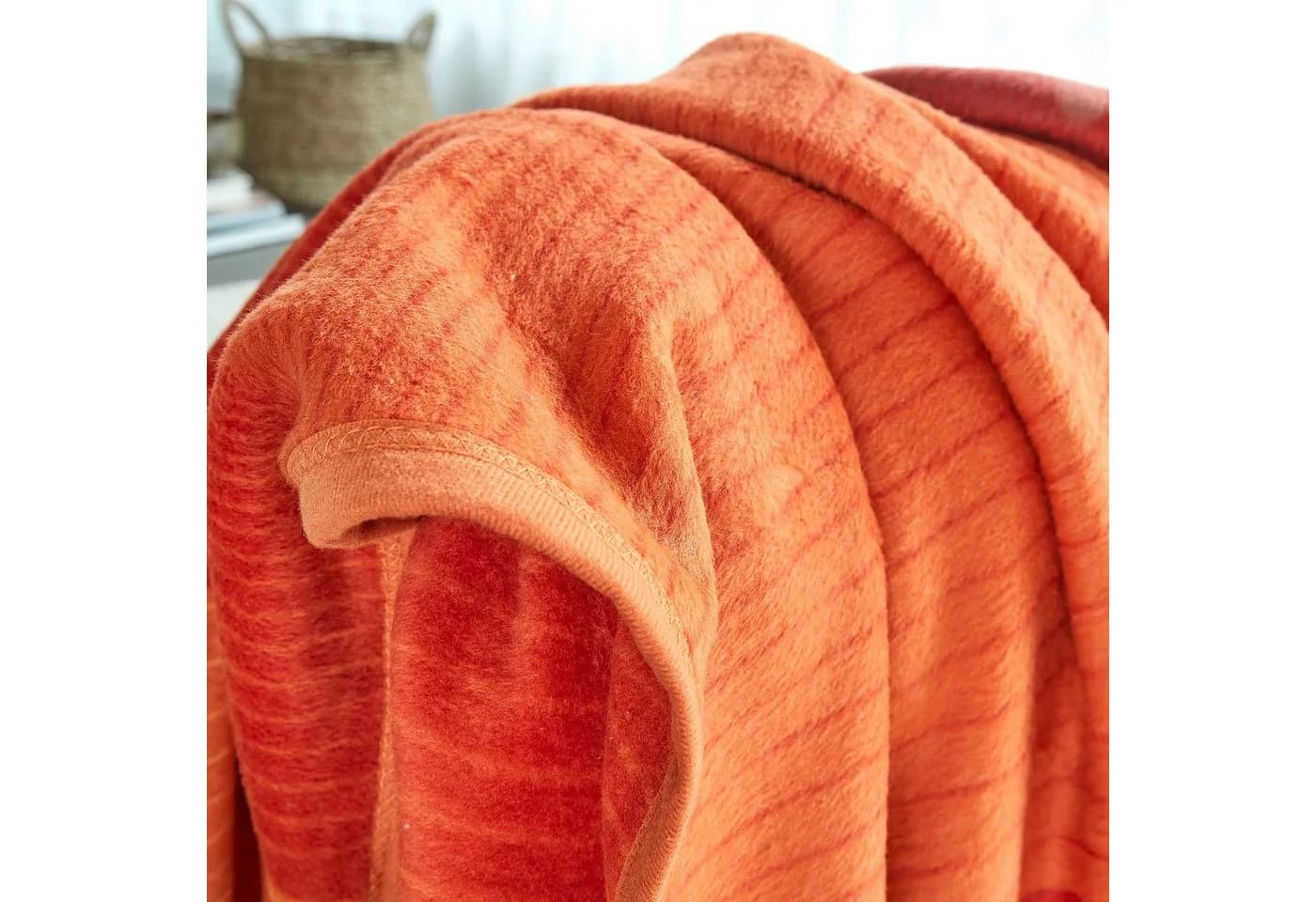 IBENA Wohndecke Sorrento Jacquard Orange Jacquard-Muster - Bild 3