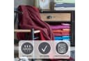 Ibena Wohndecke Cotton Pur Dunkelrot 100% Baumwolle Bild 1