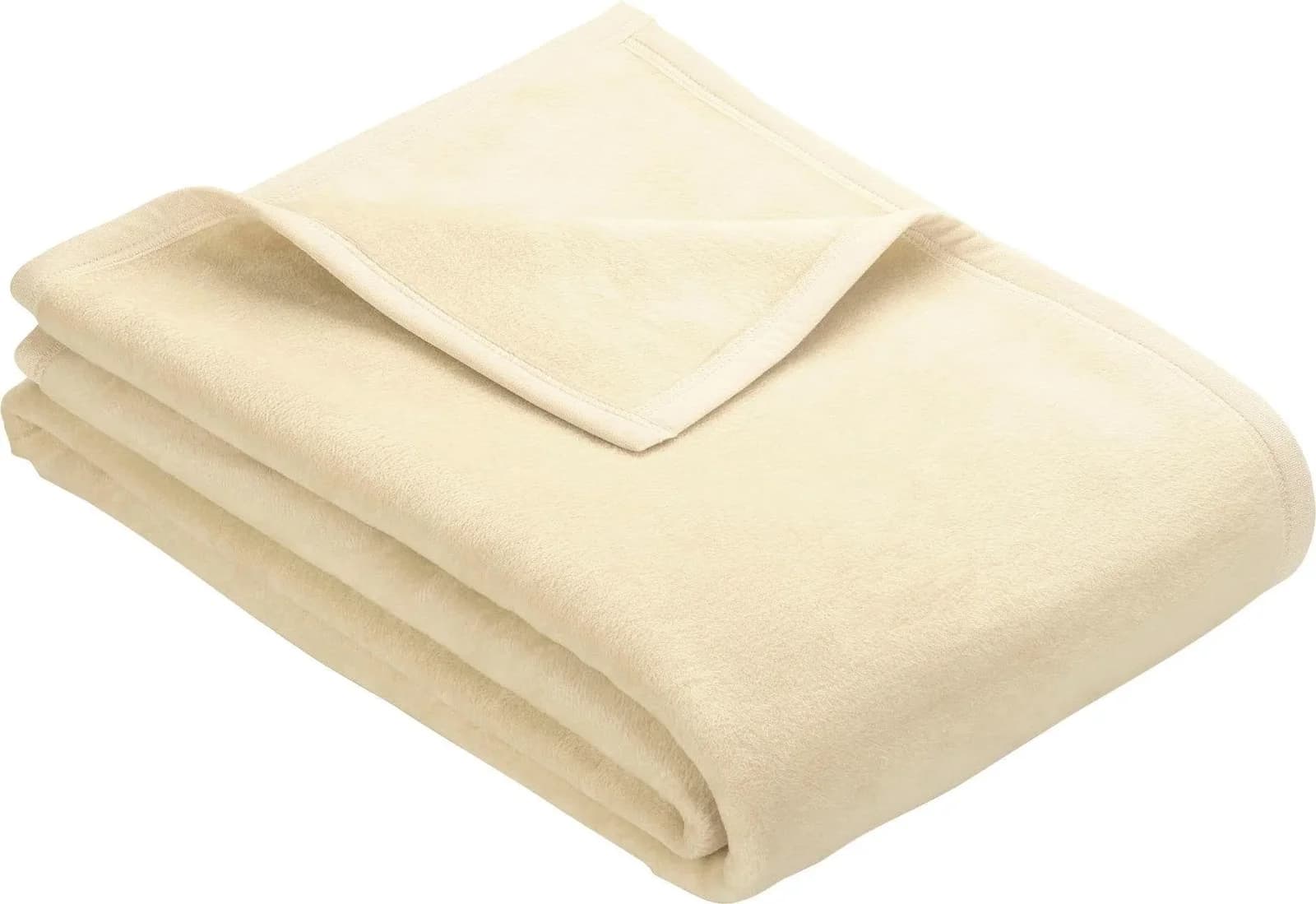 IBENA Wohndecke Berlin Kuscheldecke Weiß Baumwollmischung - Bild 4