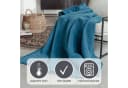 Ibena Wohndecke Luxus Blau Kuscheldecke Premium Made in Europe Bild 1
