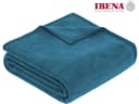 Ibena Wohndecke Luxus Blau Kuscheldecke Premium Made in Europe Bild 2