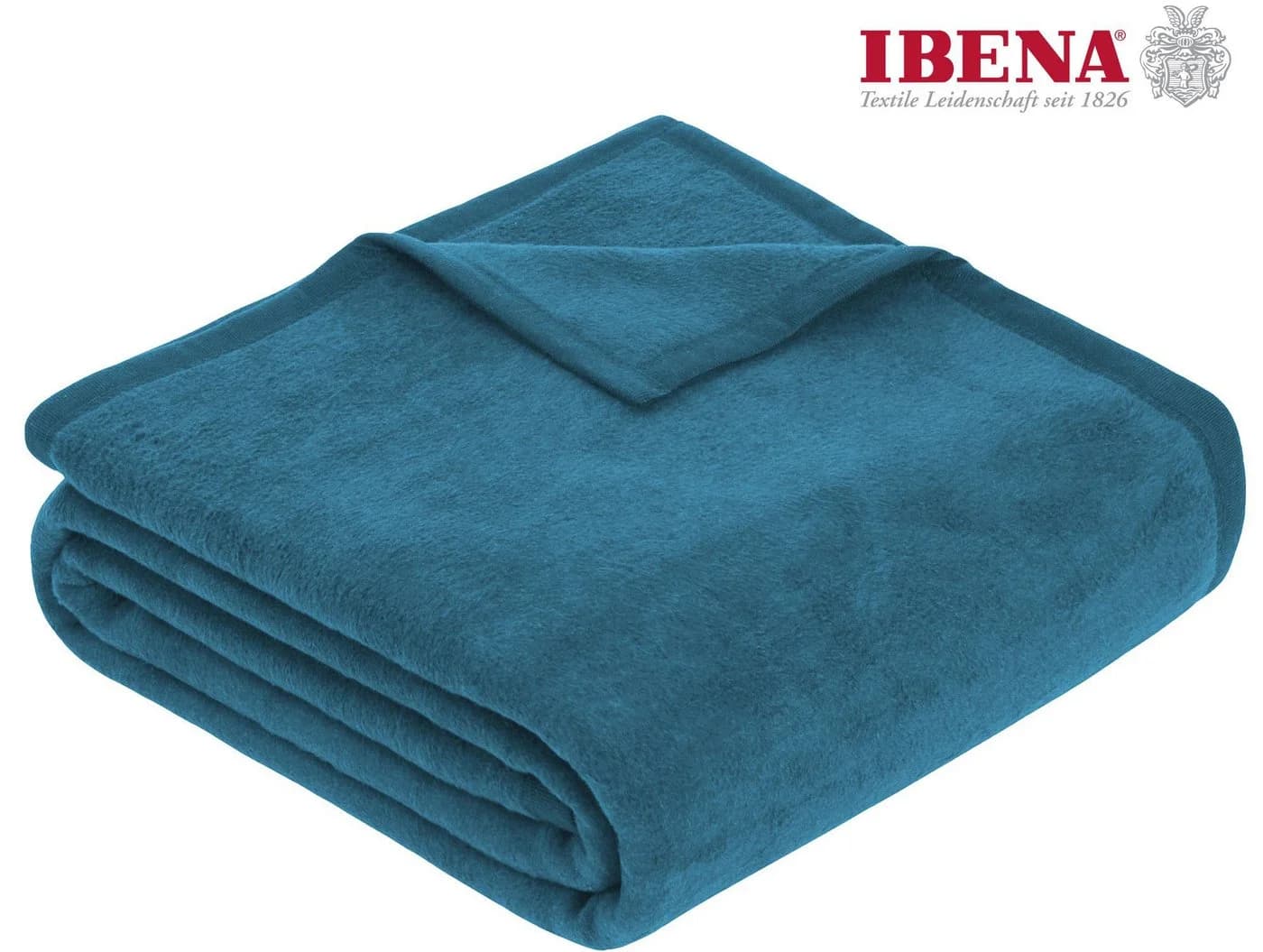 Ibena Wohndecke Luxus Blau Kuscheldecke Premium Made in Europe - Bild 2
