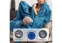 Ibena Wohndecke Luxus Blau Kuscheldecke Premium Made in Europe Bild 3