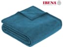 Ibena Wohndecke Luxus Blau Kuscheldecke Premium Made in Europe Bild 4