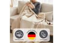 IBENA Wohndecke Lausanne Melange-Look Baumwolle Beige Bild 1
