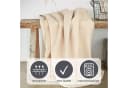 IBENA Wohndecke Lausanne Melange-Look Baumwolle Beige Bild 3