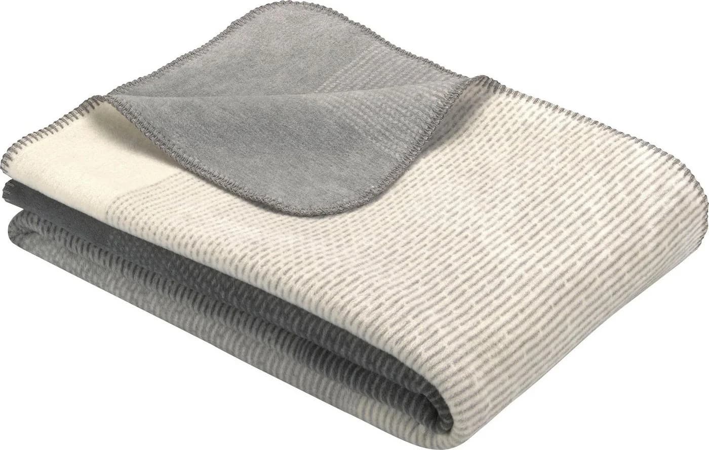 IBENA Wohndecke Toronto Grau Kuscheldecke mit Farbverlauf - Bild 2