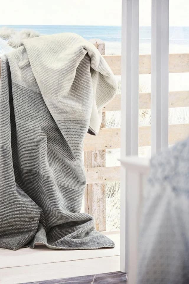 IBENA Wohndecke Toronto Grau Kuscheldecke mit Farbverlauf - Bild 3