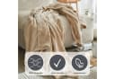 IBENA Wohndecke Olbia Beige Uni Polyester Kuscheldecke Bild 1