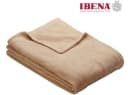 IBENA Wohndecke Olbia Beige Uni Polyester Kuscheldecke Bild 2