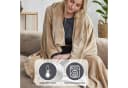 IBENA Wohndecke Olbia Beige Uni Polyester Kuscheldecke Bild 3