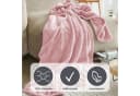 IBENA Uni Fleecedecke Olbia Rosa Kuscheldecke Bild 1
